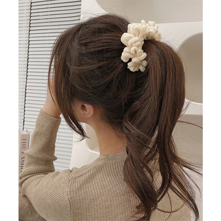 高弾力毛糸シュシュ ヘアゴム ヘアアクセサリー | SUNSHINE CLOSET | 詳細画像6 
