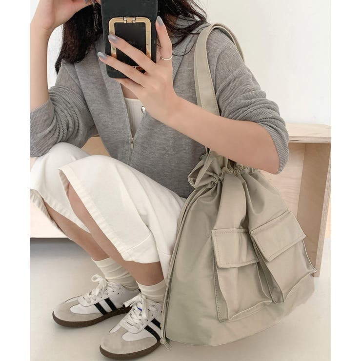 巾着風リュックサック 大容量バックパック | SUNSHINE CLOSET | 詳細画像11 