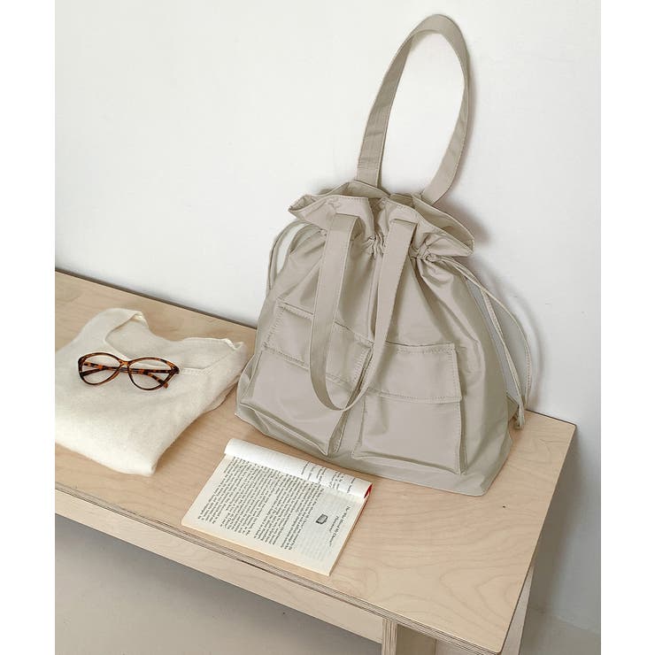 巾着風リュックサック 大容量バックパック | SUNSHINE CLOSET | 詳細画像12 