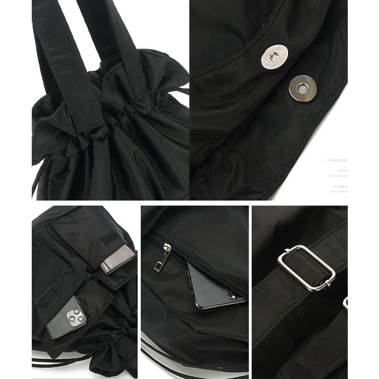 巾着風リュックサック 大容量バックパック | SUNSHINE CLOSET | 詳細画像23 