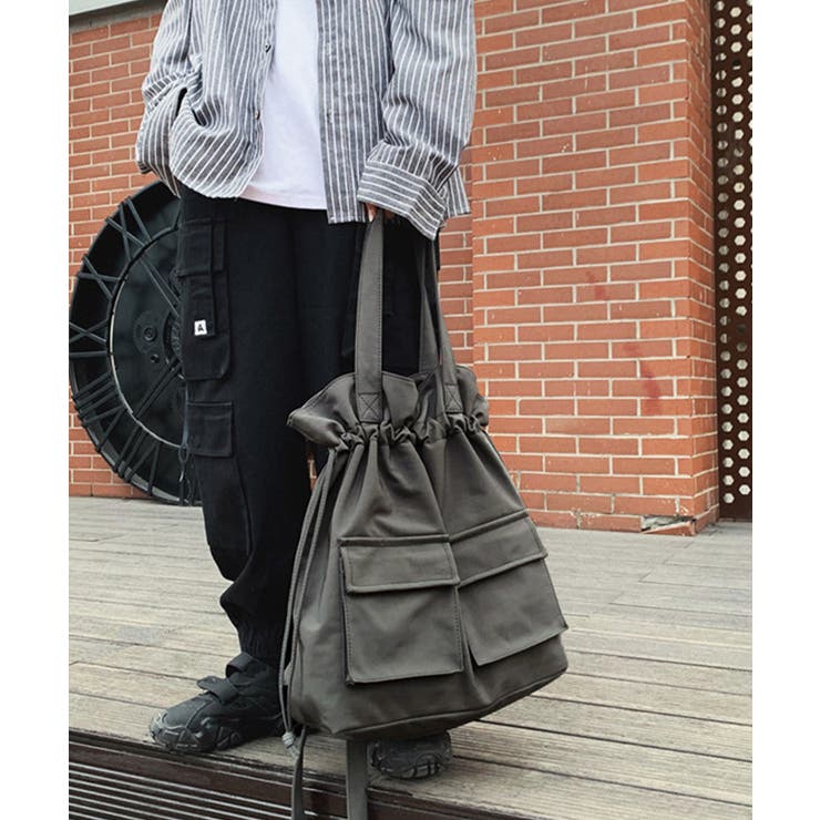 巾着風リュックサック 大容量バックパック | SUNSHINE CLOSET | 詳細画像7 