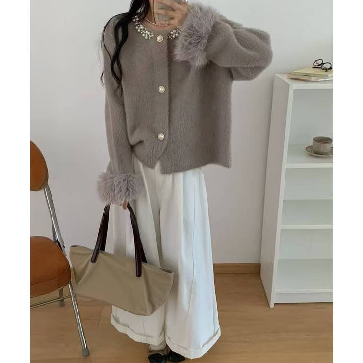 モヘアニットカーディガンファージャケット | SUNSHINE CLOSET | 詳細画像12 