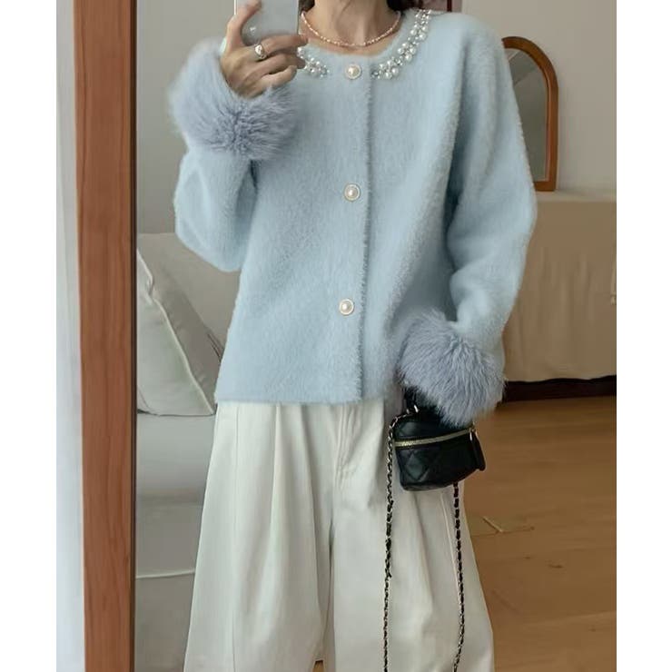 モヘアニットカーディガンファージャケット | SUNSHINE CLOSET | 詳細画像13 