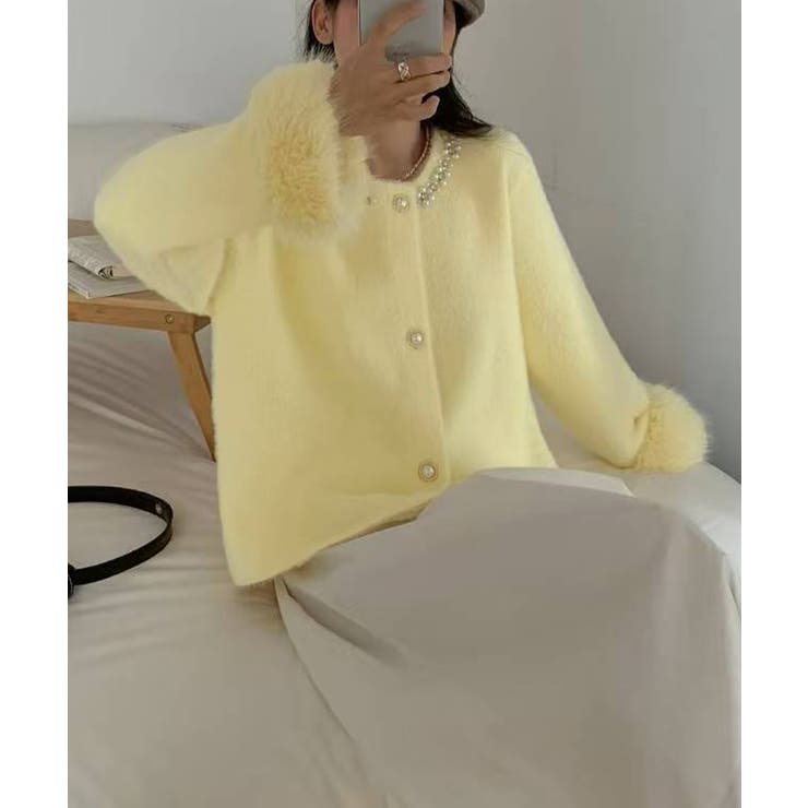 モヘアニットカーディガンファージャケット | SUNSHINE CLOSET | 詳細画像17 