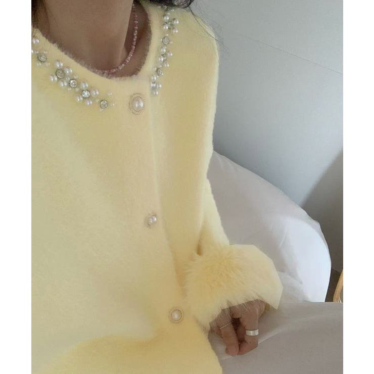 モヘアニットカーディガンファージャケット | SUNSHINE CLOSET | 詳細画像19 