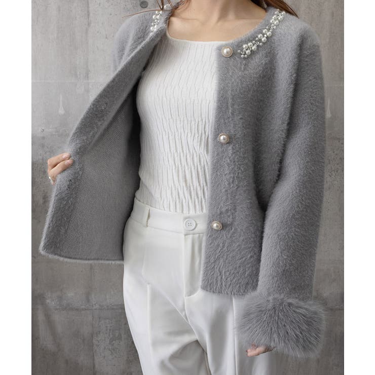 モヘアニットカーディガンファージャケット | SUNSHINE CLOSET | 詳細画像26 