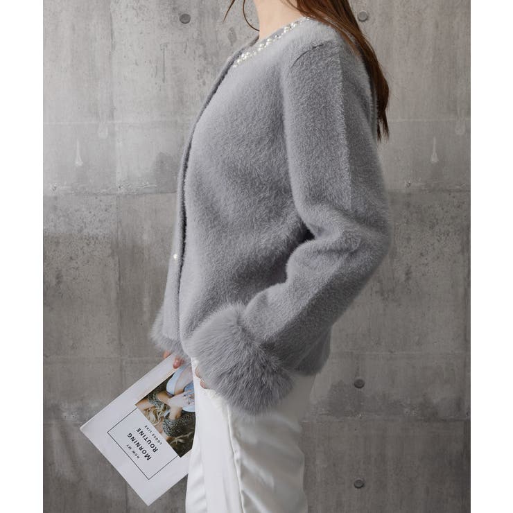 モヘアニットカーディガンファージャケット | SUNSHINE CLOSET | 詳細画像28 