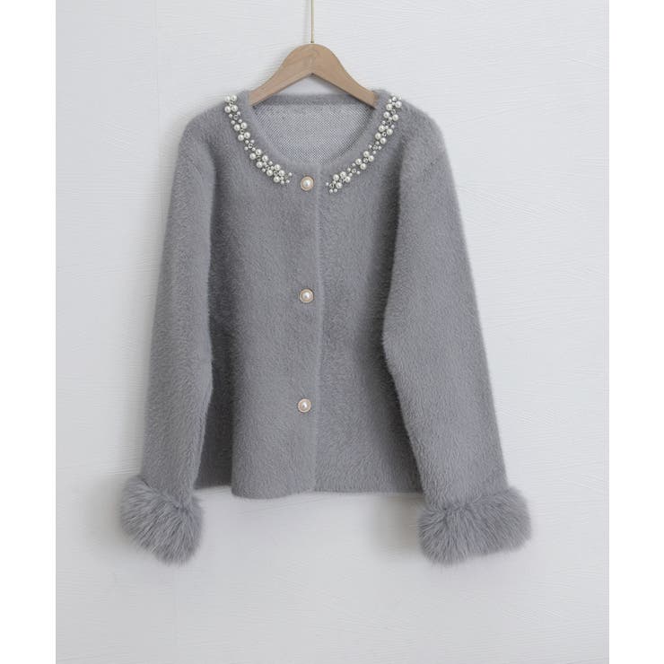 モヘアニットカーディガンファージャケット | SUNSHINE CLOSET | 詳細画像31 