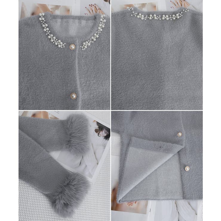 モヘアニットカーディガンファージャケット | SUNSHINE CLOSET | 詳細画像35 