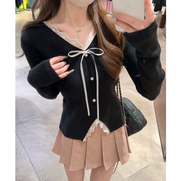 レディース 大人可愛いレースカットソー春秋 お洒落ニットソー | SUNSHINE CLOSET | 詳細画像11 