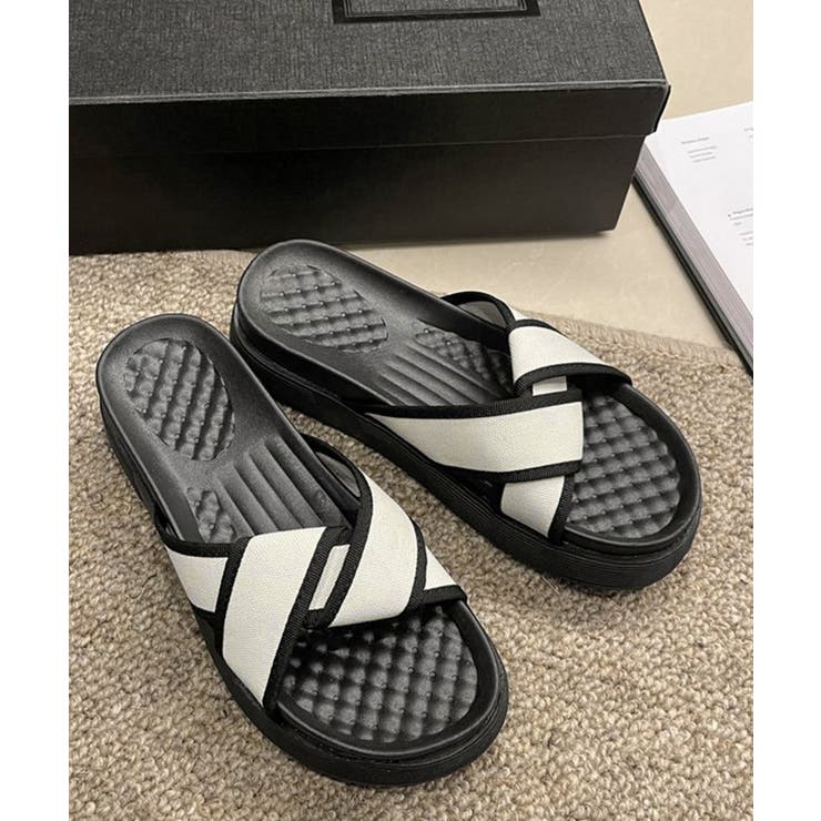 厚底サンダル ねじり配色クロスサンダル夏 | SUNSHINE CLOSET | 詳細画像11 