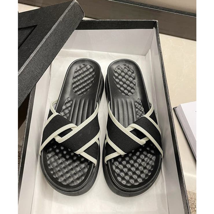 厚底サンダル ねじり配色クロスサンダル夏 | SUNSHINE CLOSET | 詳細画像14 