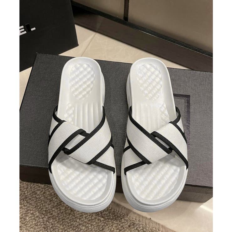 厚底サンダル ねじり配色クロスサンダル夏 | SUNSHINE CLOSET | 詳細画像15 