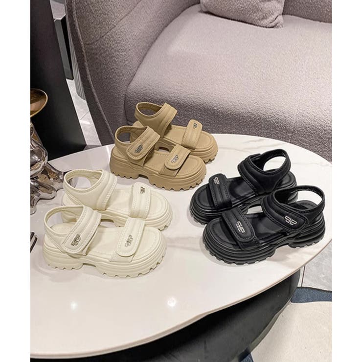 厚底ベルクロサンダル スポーツサンダル夏 | SUNSHINE CLOSET | 詳細画像15 