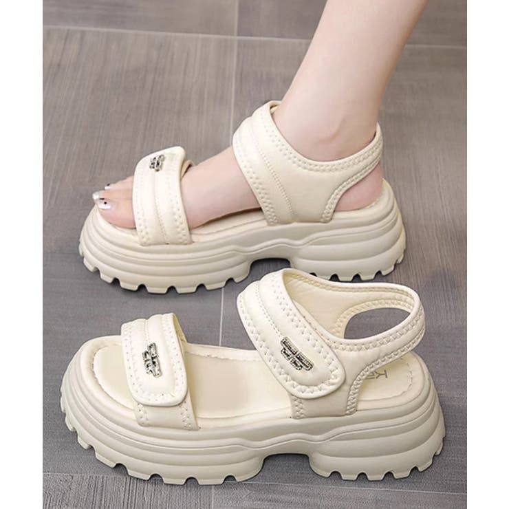 厚底ベルクロサンダル スポーツサンダル夏 | SUNSHINE CLOSET | 詳細画像8 