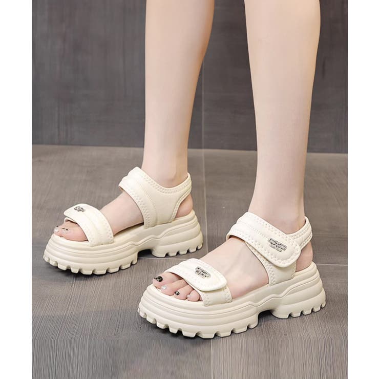 厚底ベルクロサンダル スポーツサンダル夏 | SUNSHINE CLOSET | 詳細画像9 