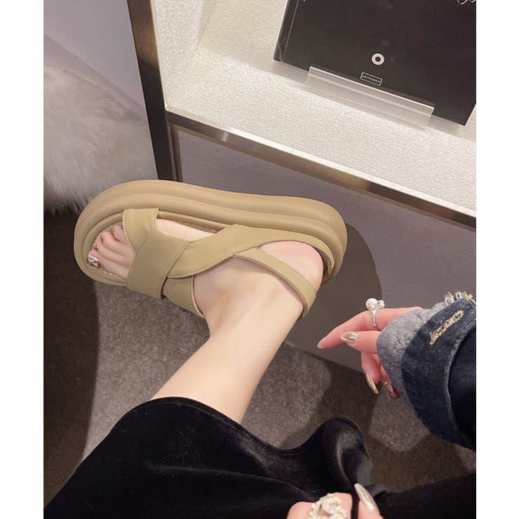 厚底クロスサンダル コンフォートサンダル | SUNSHINE CLOSET | 詳細画像11 