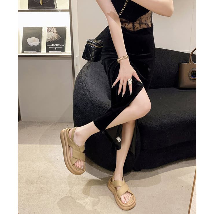 厚底クロスサンダル コンフォートサンダル | SUNSHINE CLOSET | 詳細画像12 