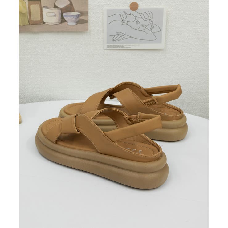 厚底クロスサンダル コンフォートサンダル | SUNSHINE CLOSET | 詳細画像23 
