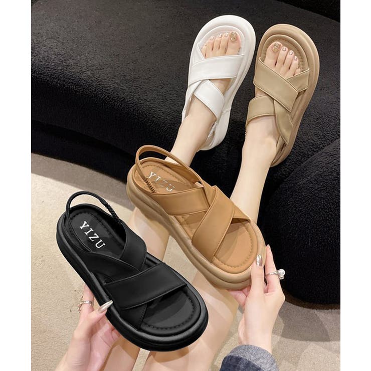 厚底クロスサンダル コンフォートサンダル | SUNSHINE CLOSET | 詳細画像3 