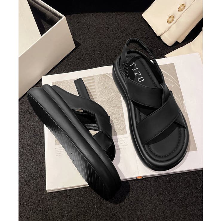 厚底クロスサンダル コンフォートサンダル | SUNSHINE CLOSET | 詳細画像6 