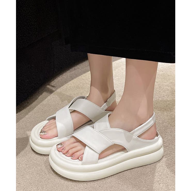 厚底クロスサンダル コンフォートサンダル | SUNSHINE CLOSET | 詳細画像8 