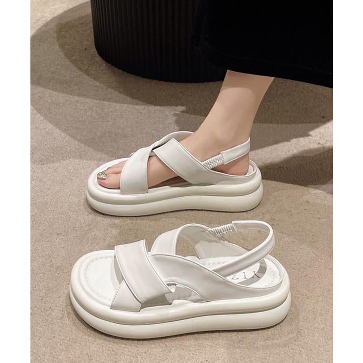 厚底クロスサンダル コンフォートサンダル | SUNSHINE CLOSET | 詳細画像9 