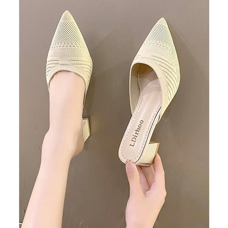 ニットミュールパンプス チャンキーヒール | SUNSHINE CLOSET | 詳細画像11 