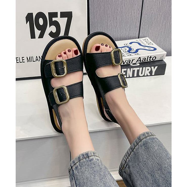 ダブルベルト サンダル バックルサンダル | SUNSHINE CLOSET | 詳細画像1 