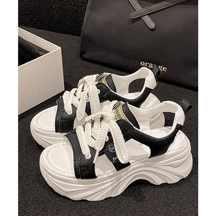 レースアップスニーカーサンダル厚底靴美脚 | SUNSHINE CLOSET | 詳細画像15 