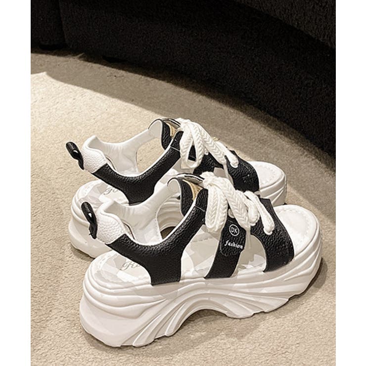 レースアップスニーカーサンダル厚底靴美脚 | SUNSHINE CLOSET | 詳細画像16 