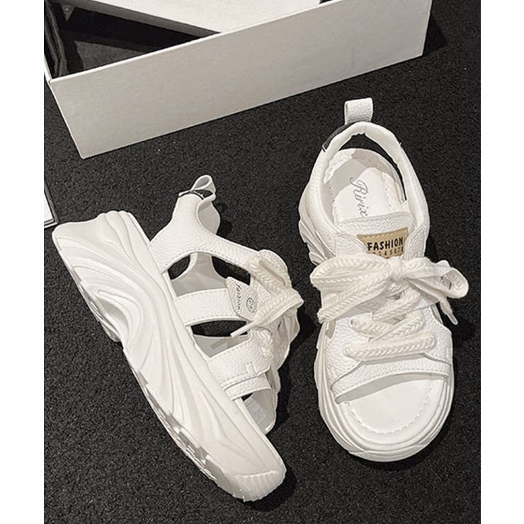 レースアップスニーカーサンダル厚底靴美脚 | SUNSHINE CLOSET | 詳細画像18 