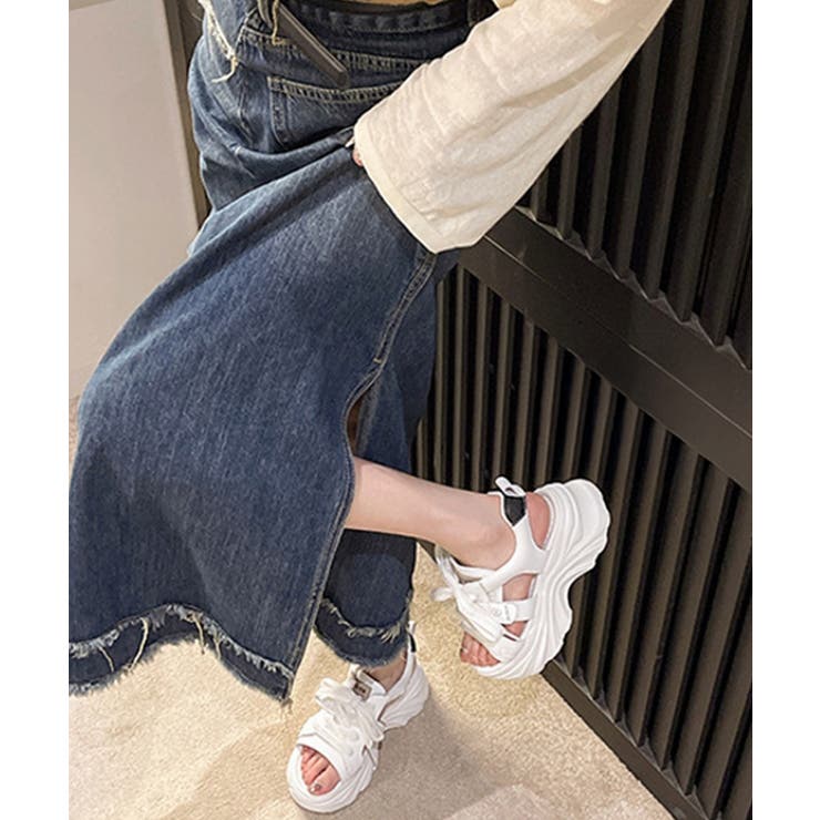 レースアップスニーカーサンダル厚底靴美脚 | SUNSHINE CLOSET | 詳細画像7 