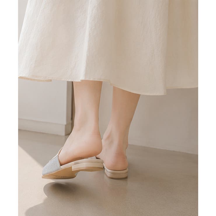 ラインストーンスリッパサンダル 大人上品 ワイドベルトミュールサンダルきれいめ | SUNSHINE CLOSET | 詳細画像7 