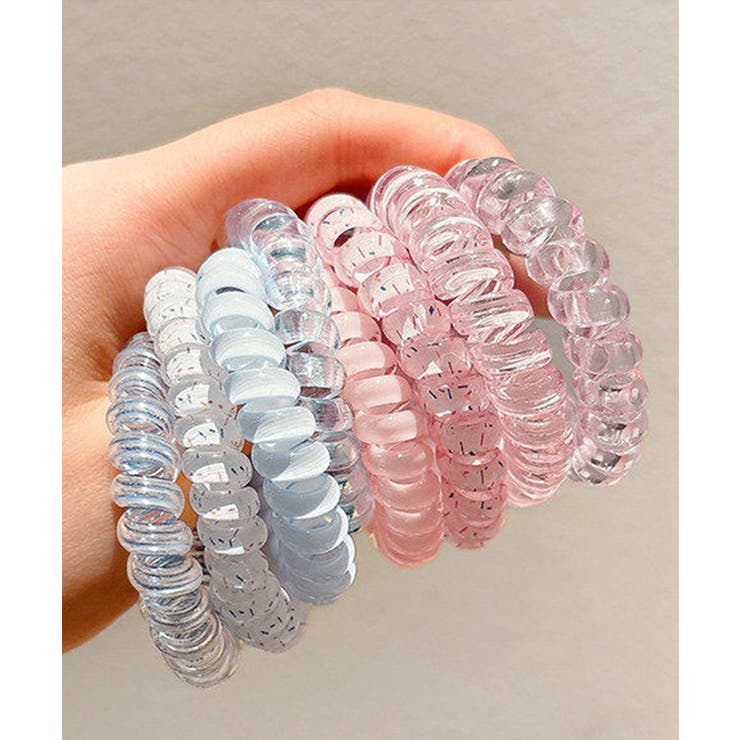 マカロンカラーコイルヘアゴム 大人可愛いスパイラルヘアゴム 跡がつかないスプリン… | SUNSHINE CLOSET | 詳細画像15 