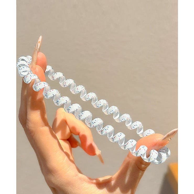 マカロンカラーコイルヘアゴム 大人可愛いスパイラルヘアゴム 跡がつかないスプリン… | SUNSHINE CLOSET | 詳細画像4 