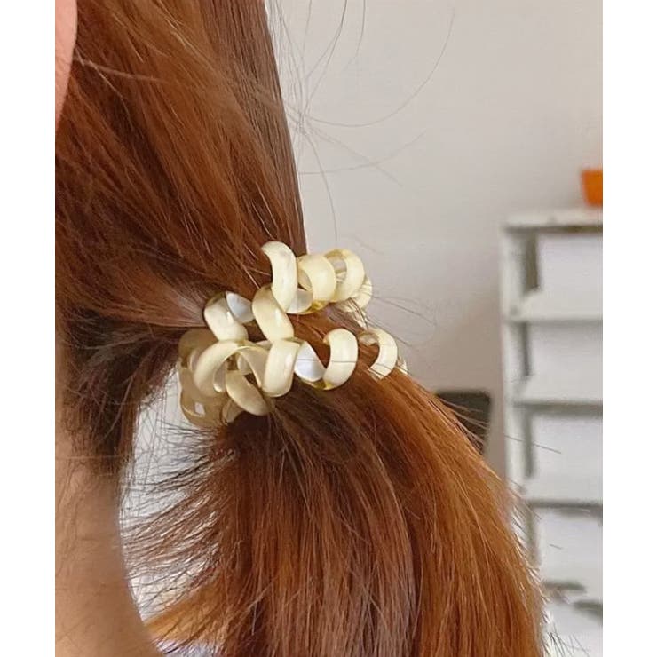 マカロンカラーコイルヘアゴム 大人可愛いスパイラルヘアゴム 跡がつかないスプリン… | SUNSHINE CLOSET | 詳細画像5 