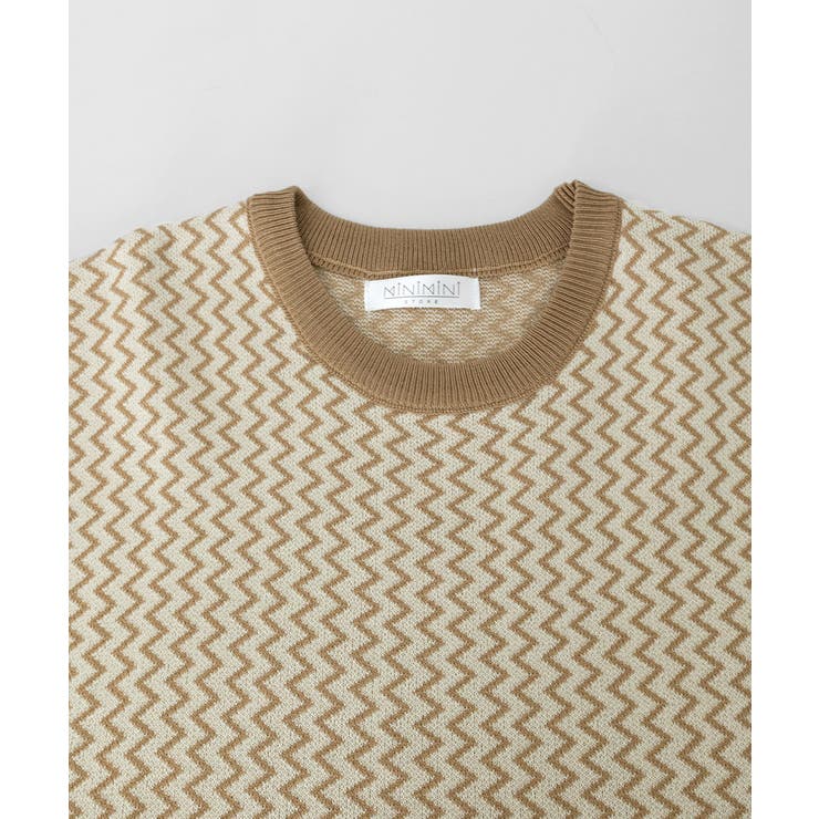 ノースリーブニットトップス きれいめ 柄ニットTシャツ | SUNSHINE CLOSET | 詳細画像20 