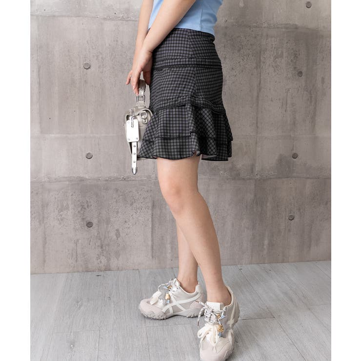 ハイウエストフリルスカート 大人可愛いフレアスカートインナーパンツ付き Y2K着… | SUNSHINE CLOSET | 詳細画像16 