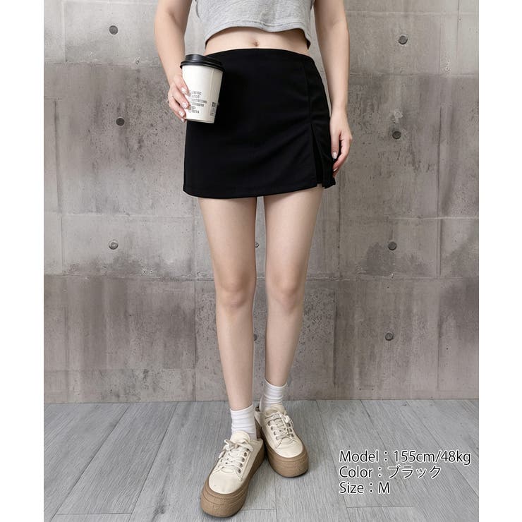 レディースインナーパンツ付きミニスカートパンツ 韓国風 着やせショートパンツ | SUNSHINE CLOSET | 詳細画像16 