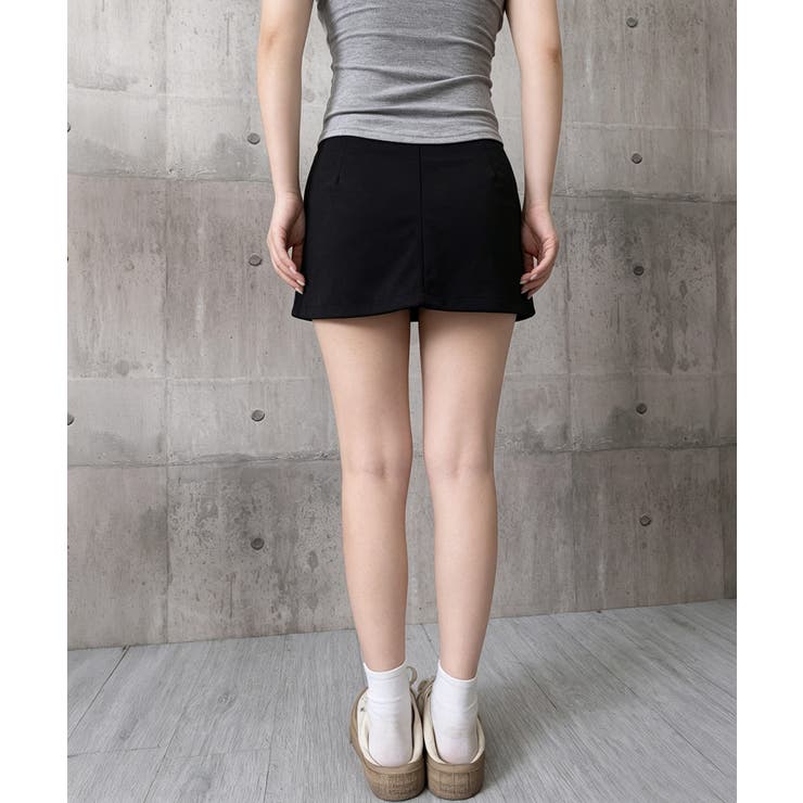 レディースインナーパンツ付きミニスカートパンツ 韓国風 着やせショートパンツ | SUNSHINE CLOSET | 詳細画像18 