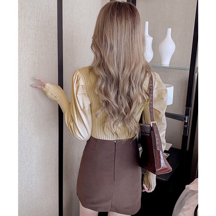 ボトルネックニットトップス 袖口金ボタン | SUNSHINE CLOSET | 詳細画像14 