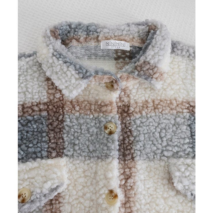 ボアジャケット韓国風チェックカーディガン | SUNSHINE CLOSET | 詳細画像17 