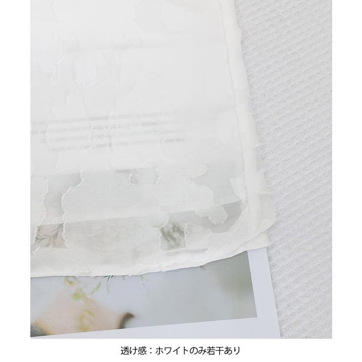 ジャガードブラウス 透け感フレアスリーブ 夏トップス半袖 | SUNSHINE CLOSET | 詳細画像26 