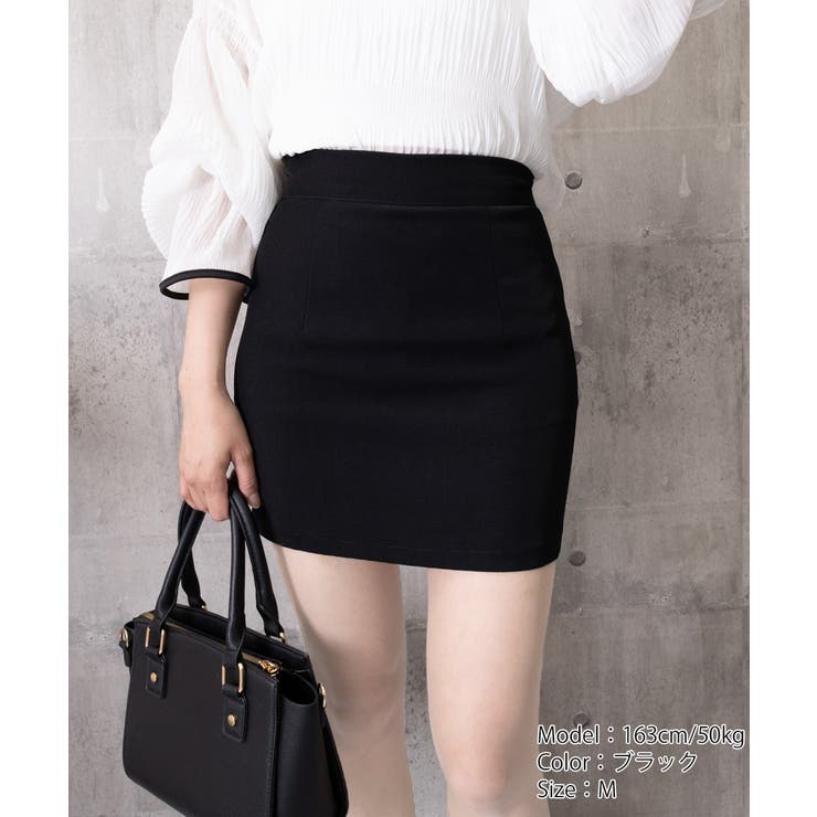 脚長見え ミニ丈タイトスカートインナーパンツ付き 韓国風シンプルフェミニンショー… | SUNSHINE CLOSET | 詳細画像23 