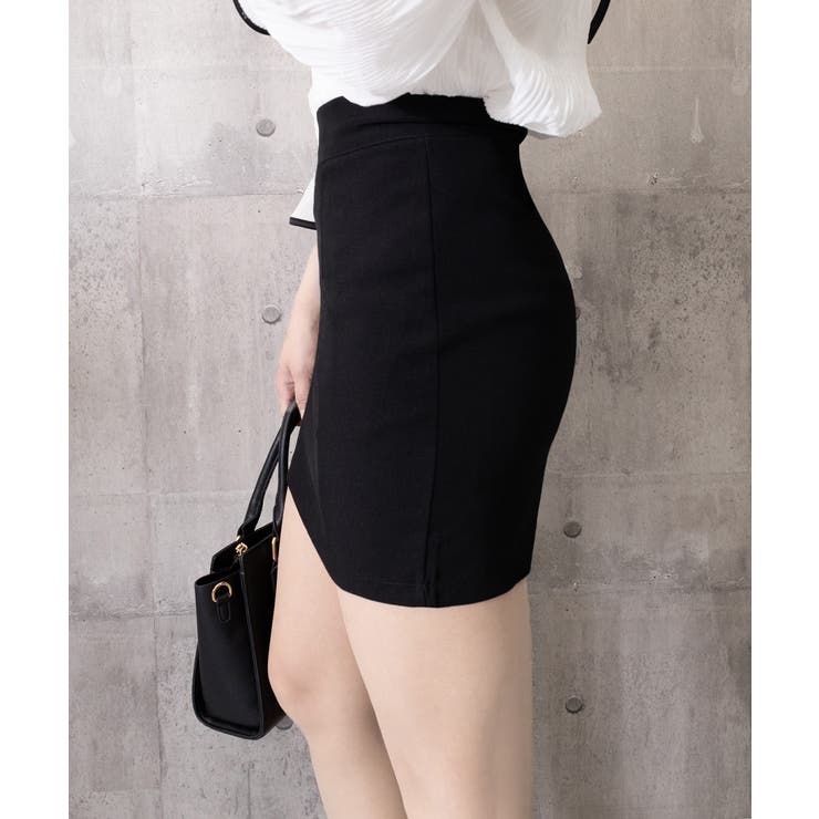 脚長見え ミニ丈タイトスカートインナーパンツ付き 韓国風シンプルフェミニンショー… | SUNSHINE CLOSET | 詳細画像24 