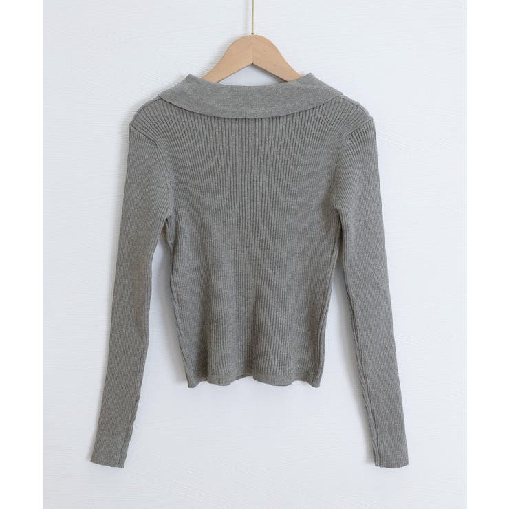 レースアップ リブニットトップス 韓国風 | SUNSHINE CLOSET | 詳細画像18 