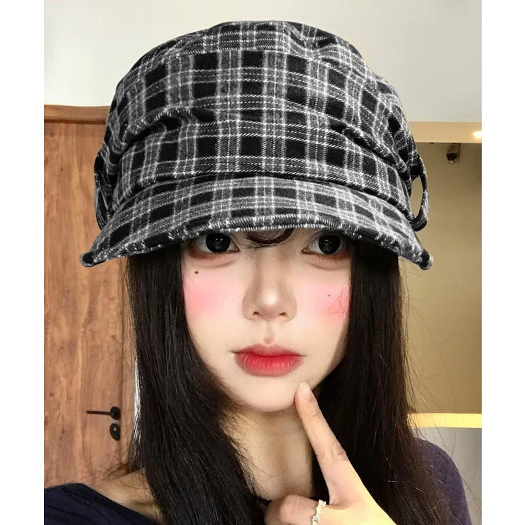 クラシカルマリンキャップレディースウールライクツイード調大人可愛いキャスケットハ… | SUNSHINE CLOSET | 詳細画像5 