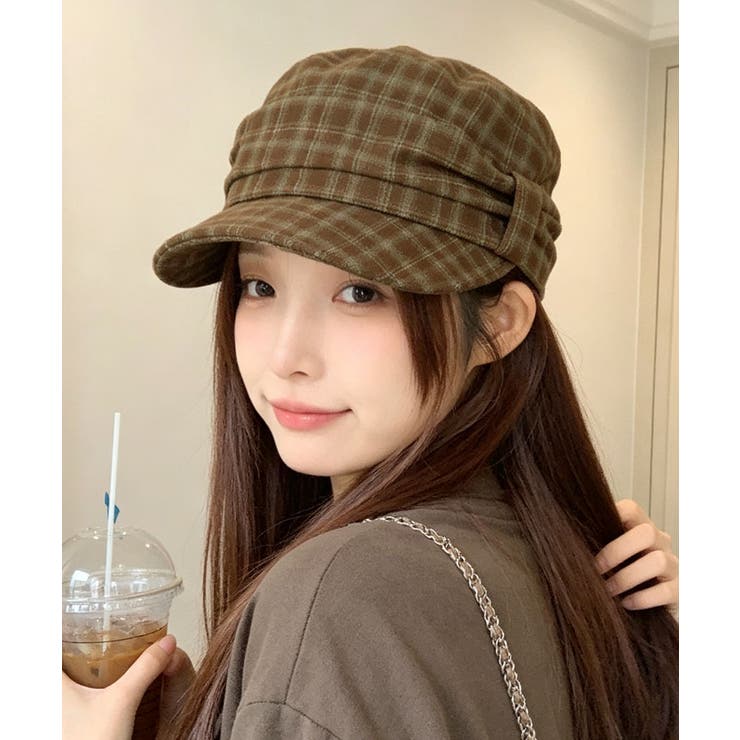 クラシカルマリンキャップレディースウールライクツイード調大人可愛いキャスケットハ… | SUNSHINE CLOSET | 詳細画像9 