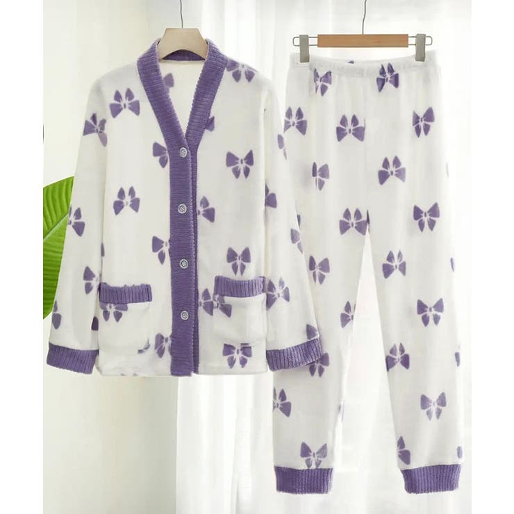 リボン柄 フリースルームウエア上下セット | SUNSHINE CLOSET | 詳細画像19 